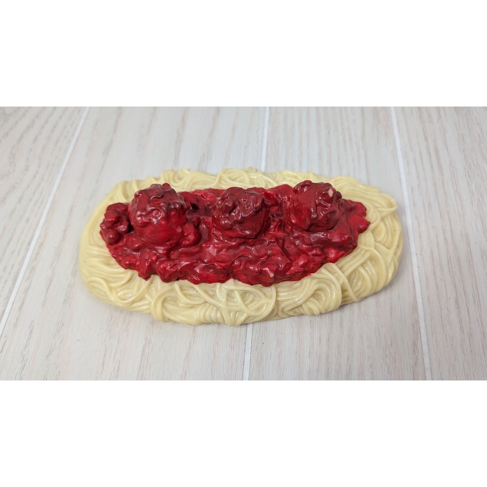 Realistic Pretend Play Fake Food Spaghetti and Meatballs Prop
